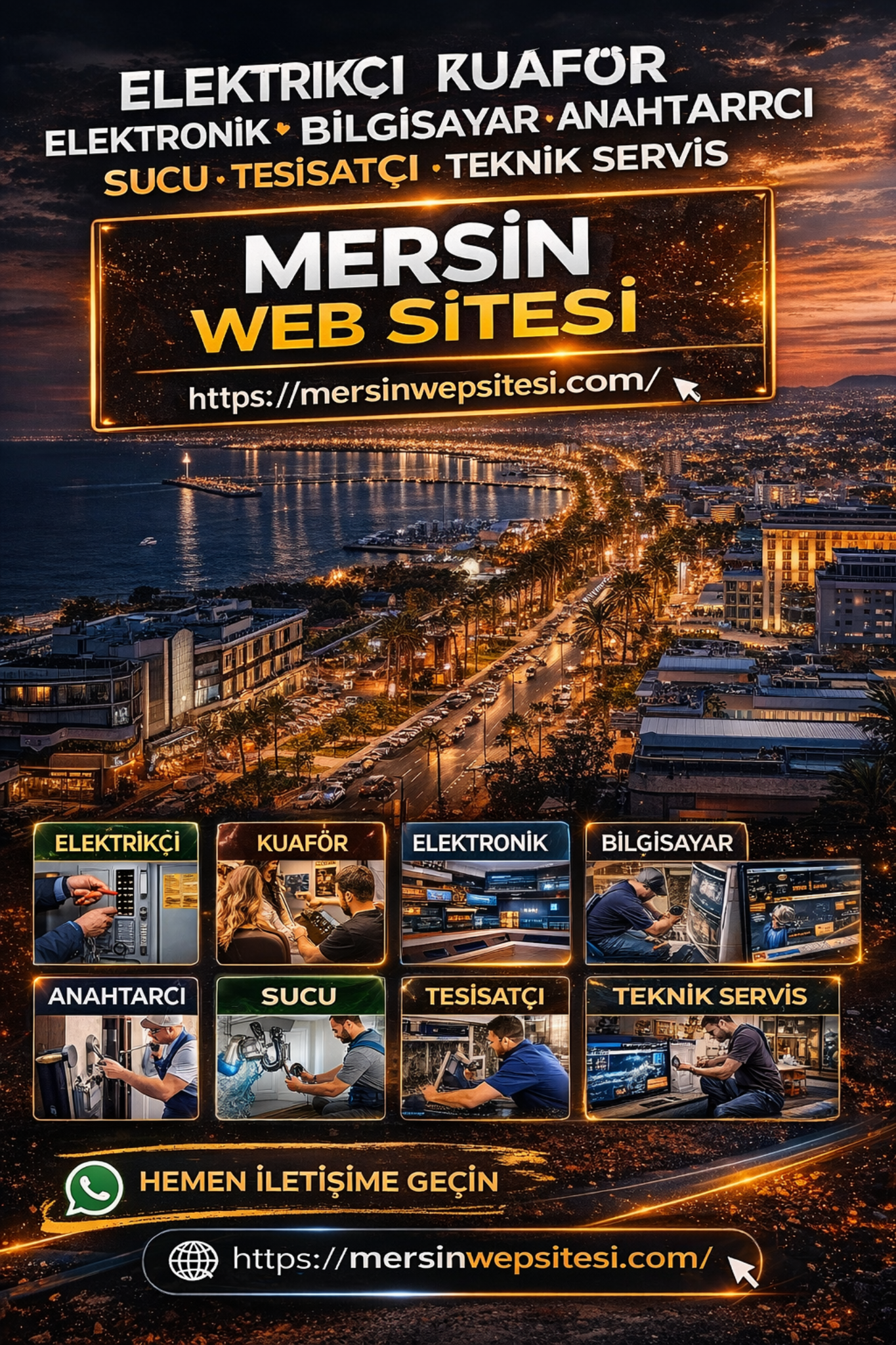 Mersin Wep Tasarım şehir manzaralı hizmet görseli